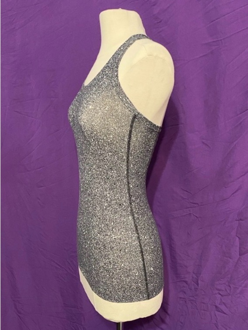 lululemon athletica Grey Speckled Racerback Tank. Size 2 (XS).